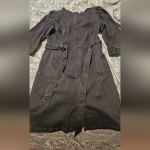 Liz Claiborne Charcoal Long Sleeve Dress